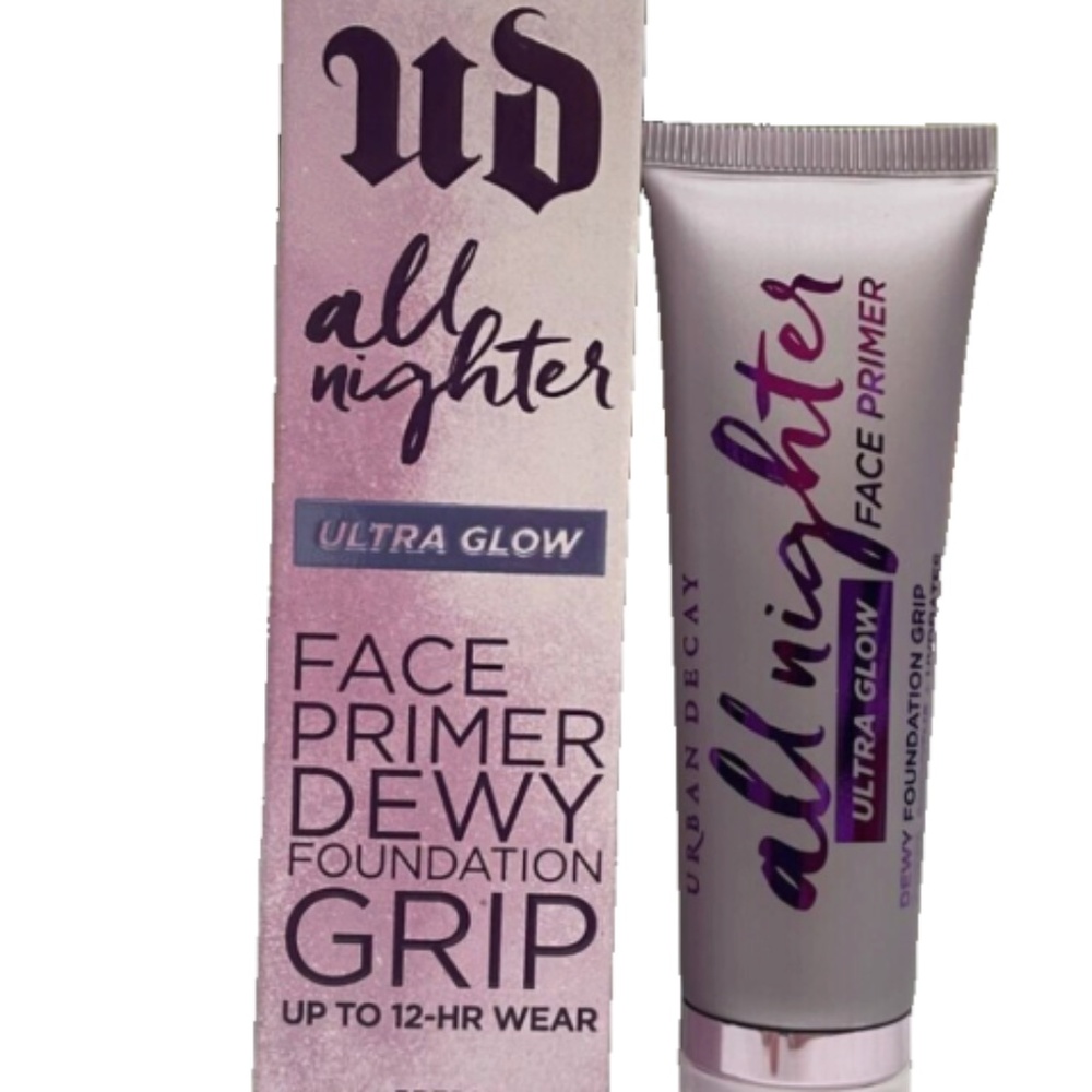 URBAN DECAY All Nighter Ultra Glow Face Primer 1oz/30ml New In Box Gleam Glow